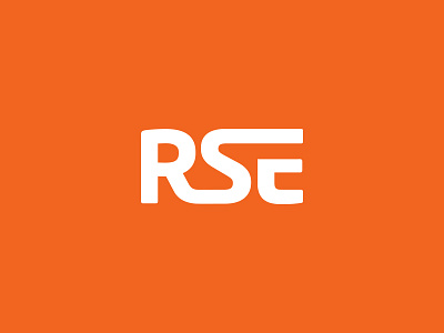 RSE Logo branding font lettermark logo orange rse wordmark