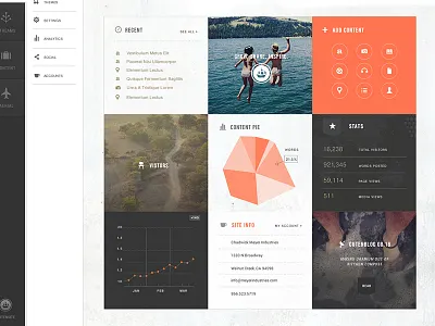 Gutensite 2.0 Dashboard Daily Upload admin cms control panel dashboard gutensite ui ux