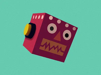 Robic illustration illustrator robot simple sketch vector