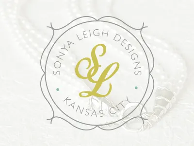 Sonya Leigh Designs Logo branding feminine jewelry jewelry design logo logo design photography product photography whimsical