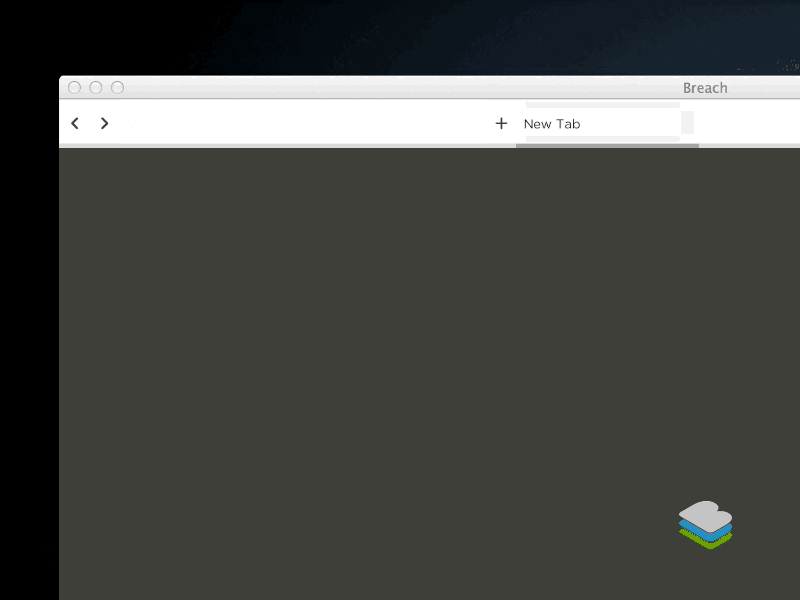Breach browser tabs breach browser favicon flat search tab ui ux