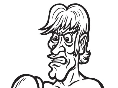 Joe boxing illustration ink mike tyson nes nintendo punchout