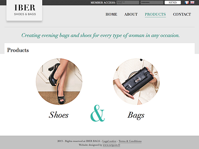 Iber - Bags & Shoes bags fashion mode sales shoes webdesign website