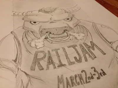Rail Jam Sketch 2
