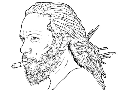 Sam King "SK4MC" portrait hip hop illustration portrait rap sam king sk4mc