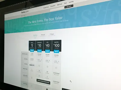 New Colors colors fonts plans pricing subscription typography ui web