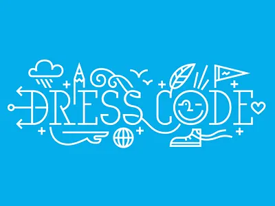 Dress Code dress code dresscodeny illustration line drawing lines logo logotype