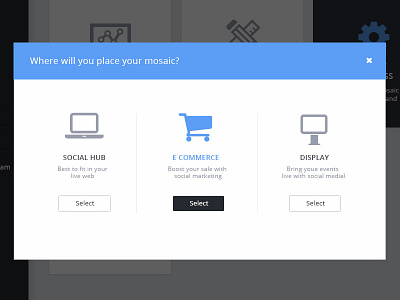 Popup admin display ecommerce popup social hub ui ux