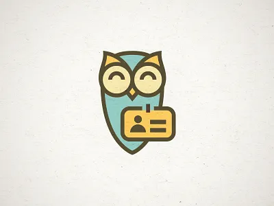 Owl badge bird employee hr icon logo owl steve bullock