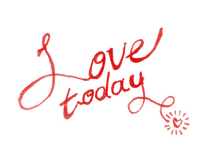 Love Today doodle illustration lettering ligatures love typography