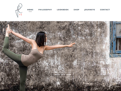 A Day With Fe clothes ecommerce update webdesign website yoga