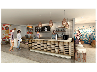 Filter Coffee Bar Rendering