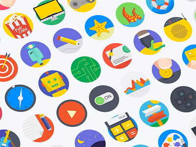 Minties 1.0 Shot circle colored flat freebie fresh icons illustrations round