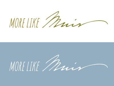 More Like Muir Logo Option branding logo typography