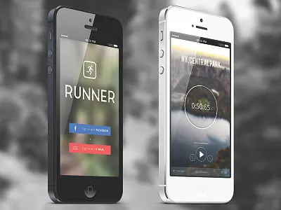 Runner app app fitness iphone music player workout