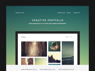 Portfolio layout mockup ui ux website