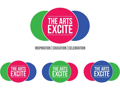 The Arts Excite logo branding logo