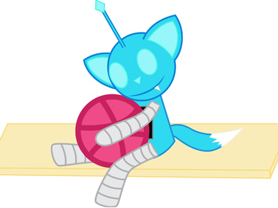 Thanks Dribbble! character design debut graphic design robot