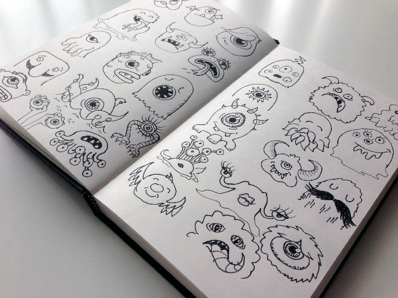 Example of Monsters Doodle