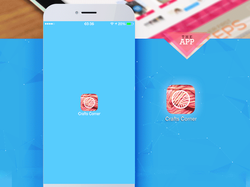 Crafts around the Corner App accessories android animated app clothes corner crafts fashion gif icon iphone touch