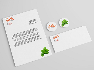 Fiesta Corporate Identity basil brand food identity logo orange restaurant