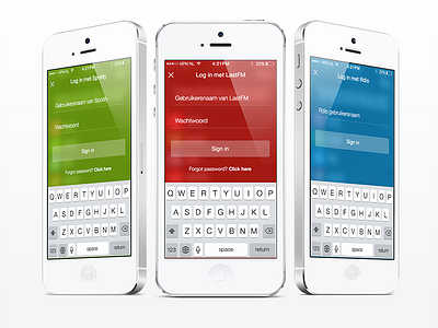 Gibble - Sign in design iphone lastfm log in rdio sign in spotify ui ux