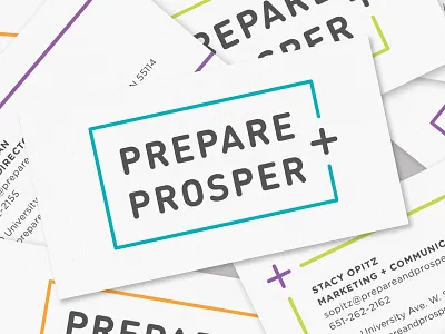 Prepare + Prosper branding identity logo mark