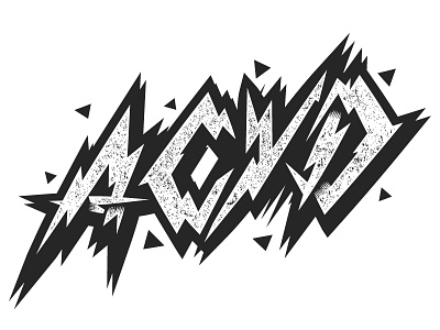 Acyd Custom Lettering acyd custom graffiti lettering skateboard type typography
