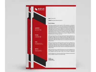 Corporate Letterhead Vol 4 branding business corporate identity corporate letterhead corporate material corporate stationary identity letter head letterhead pad template writing