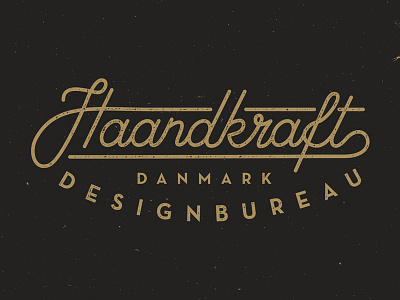 Haandkraft graphic design grunge identity lettering logo old retro texture type typography vintage