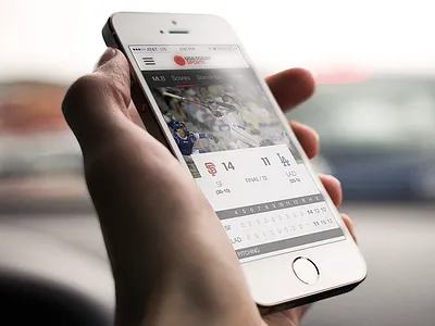 MLB Scores ios mobile nav sports web