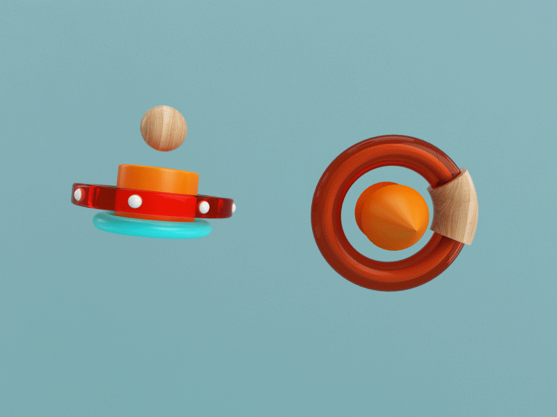 WOOD & PLASTIC c4d motion plastic render wood
