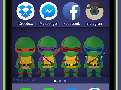 Wee Turtles Wallpaper 5 freebie imperialcabana ios7 ios8 iphone ninja tmnt turtle turtles wallpaper