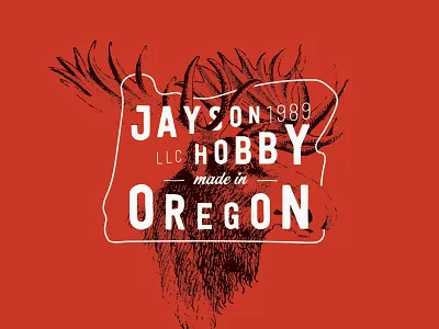 Made In Oregon 1989 logo made moose oregon