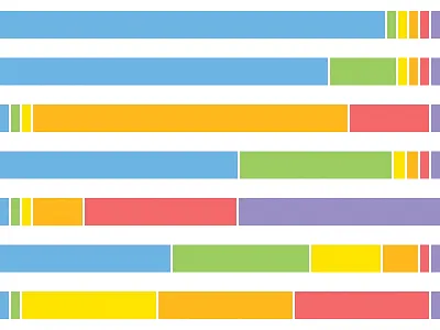 Colorbar Level Visualization colorbars dna indie dev ios game rainbow visualization