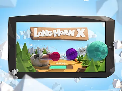 Preloader illustration 3d antonmoek c4d cinema4d clouds game illustration low poly monk polygonal zuma