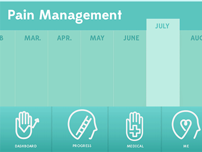 Hand in Hand Animation Test design gif graph health typography ui ux