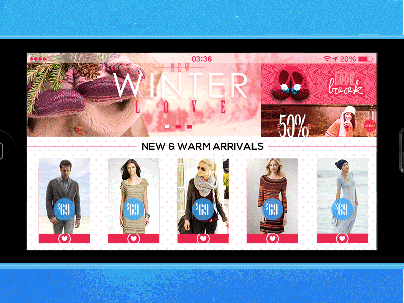 Crafts around the Corner App - Screen 2 android animated app clothes corner crafts fashion gif iphone menu purchase touch