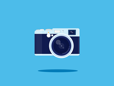 X100s camera colour flat icon ios7 photo