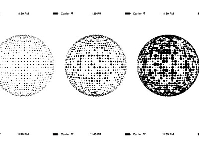 Dots coding design ios opengl