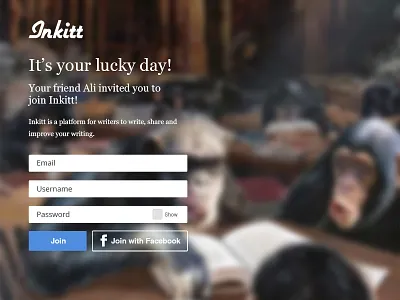 Invitation form inkitt join