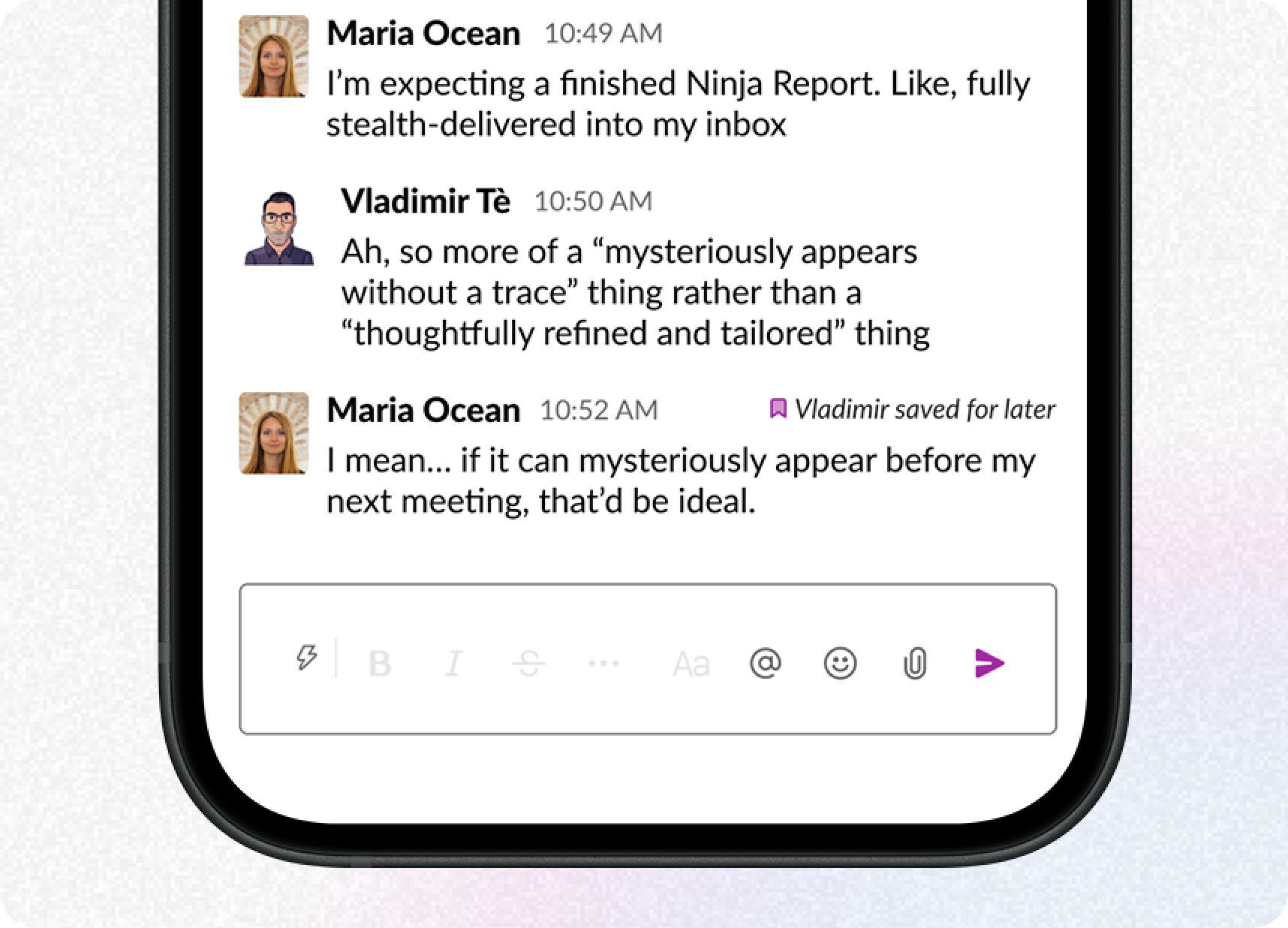 Slack Saved YOU for Later app design product design product designer ui uxdesign