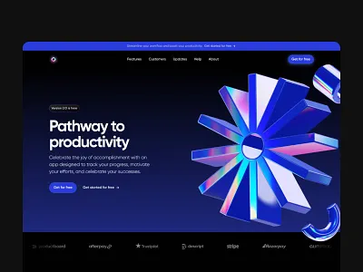 Landing Page for a Saas Platform ui