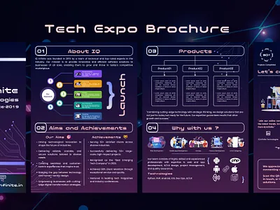 Tech Expo 2k24 Brochure aesthetic attractive color pallets creative creativity figma graphics design ui