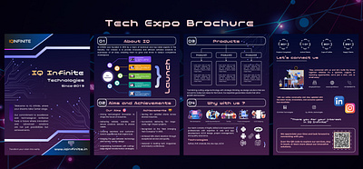 Tech Expo 2k24 Brochure aesthetic attractive color pallets creative creativity figma graphics design ui