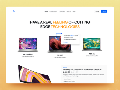 Tech Brand Website Design clean clean ui creative ui e commerce ecommerce figma hero hero section minimal product design responsive design shop ui uiux user experience user interface ux web design website website design