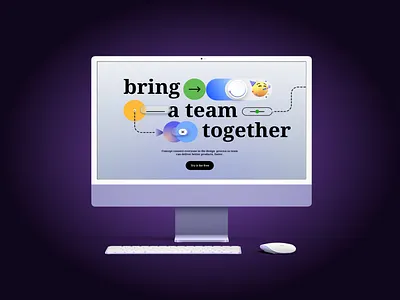 Replicate hero page of Nikhil Pawar creative creativity graphic design hero page ui design