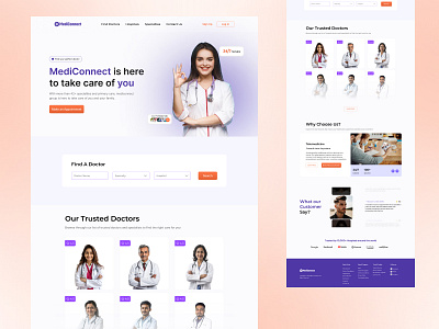 MediConnect – Hassle-Free Doctor Appointments! design mobile app ui ui design uidesign uiux ux