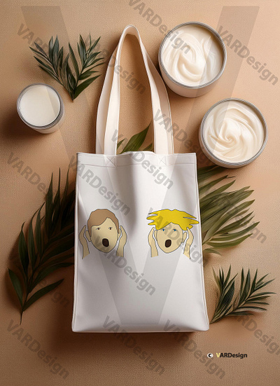 EXPRESSED OR IMPRESSED design illustration logo tote bags