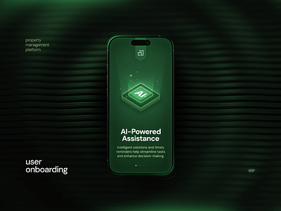 AI-Powered Assistance – Custom Onboarding illustration ai ai design app custom illustration dtail studio intelligent solutions mobile design mobile ui onboarding property management real estate real estate app splash screen ui ui design user onboarding wip